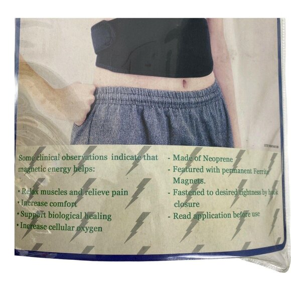 NEW 50" Adjustable Waist Wrap Support Magnetic Neoprene Wrap Menstrual Back Pain - Picture 4 of 5